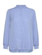 Muxieiw Shirt Tops Blouses Long-sleeved Blue InWear