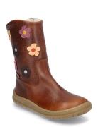 Boots - Flat - With Zipper Talvisaappaat Brown ANGULUS