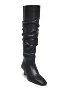 Kalila Brown Leather Boots Bootsit Nauhalliset Saapikkaat Black ALOHAS