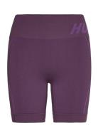 Hmlte Christel Seamless Shorts Sport Shorts Sport Shorts Purple Hummel