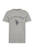 Archibald T-Shirt Tops T-shirts Short-sleeved Grey U.S. Polo Assn.