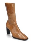 Booties Shoes Boots Ankle Boots Ankle Boots With Heel Brown Billi Bi