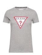 Ss Cn Original Tee Tops T-shirts & Tops Short-sleeved Grey GUESS Jeans