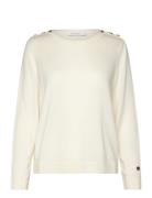 Annika Top Tops T-shirts & Tops Long-sleeved Cream BUSNEL