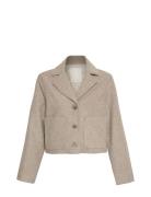 Mschbo Josia Short Jacket Villakangastakki Beige MSCH Copenhagen