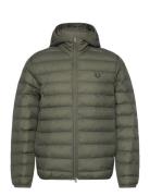 Hooded Insulated Jacket Vuorillinen Takki Topattu Takki Khaki Green Fr...