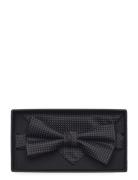 Polyester Bow Tie With Dots Rusetti Black Lindbergh Black