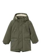 Nmmgodo Padded Long Jacket Lil Toppatakki Khaki Green Lil'Atelier