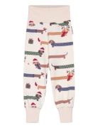 Bamboo Baby Pants Santa Dogs 65 86/92 Bottoms Sweatpants White Geggamo...