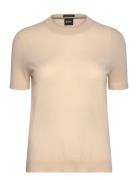 Falyssiasi Tops Knitwear Jumpers Beige BOSS