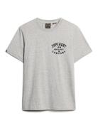 Machined Goods Workwear Tee Tops T-shirts Short-sleeved Grey Superdry