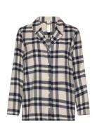 Nightshirt Flannel Check Toppi Cream Lindex