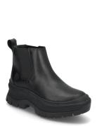 Roxie Lane Mid Chelsea Boot Black Full Grain Shoes Chelsea Boots Black...