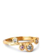 Rose Ring Sormus Korut Gold Enamel Copenhagen