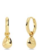 Lulu Hoops Accessories Jewellery Earrings Hoops Gold Edblad