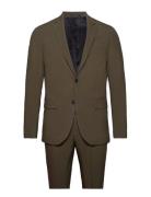 Plain Mens Suit - Normal Lenght Puku Green Lindbergh