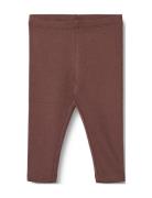 Rib Leggings Maddy Bottoms Leggings Brown Wheat