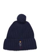 Polo Bear Rib Pom-Pom Beanie Accessories Headwear Beanies Navy Polo Ra...