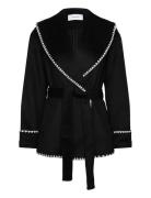 Yara Shawl Collar Wool Blend Jacket Villakangastakki Black Bubbleroom