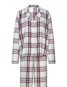 Gift Full Flannel Pj Set&Slipper Pyjama White Tommy Hilfiger