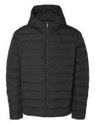 Slhbarry Quilted Hoodjacket Noos Vuorillinen Takki Topattu Takki Black...