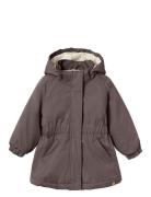 Nmfgerda Padded Long Jacket Fo Lil Toppatakki Grey Lil'Atelier