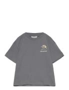 Surf Printed T-Shirt Tops T-shirts Short-sleeved Grey Mango