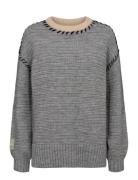 Nutria Pullover Tops Knitwear Jumpers Grey Nümph