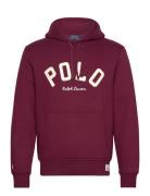 The Rl Fleece Logo Hoodie Tops Sweat-shirts & Hoodies Hoodies Burgundy...