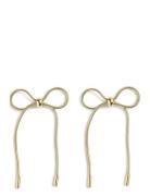 Pcpernille Bow Earrings Korvakoru Korut Gold Pieces