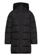 Hood Quilted Coat Toppatakki Black Mango