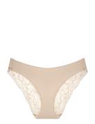 Body Make-Up Illusion Lace Highleg Alushousut Brief Tangat Beige Trium...