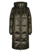 Mmnova Metallic Down Jacket Vuorillinen Takki Topattu Takki Green MOS ...