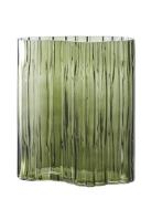 Grete - Vase, Glass, Smoked Green 21X12X26,5 Cm Home Decoration Vases ...