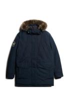 Everest Faux Fur Parka Jacket Parka Takki Navy Superdry