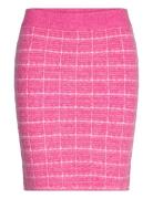 Viaudrey Check Knit Skirt /Ka Lyhyt Hame Pink Vila