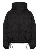 Prisca Short Puffer Vuorillinen Takki Topattu Takki Black Fabienne Cha...