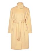 Long Sleeve High Collar Coat, 2268 Villakangastakki Pitkä Takki Yellow...