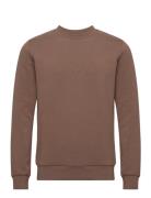 Abel Crew Neck Sweat Tops Sweat-shirts & Hoodies Sweat-shirts Brown Mo...