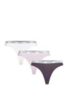 Thong 3Pk Stringit Alusvaatteet Purple Calvin Klein