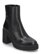 Khanstt Shoes Boots Ankle Boots Ankle Boots With Heel Black UNISA