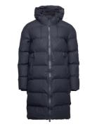 Alta Longer Puffer Jacket W3T4 Topattu Pitkä Takki Navy Rains