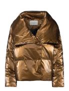 Cmticco-Jacket Vuorillinen Takki Topattu Takki Gold Copenhagen Muse