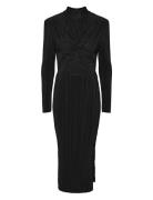 Yasolinda High Neck Ls Long Dress S. Maksimekko Juhlamekko Black YAS