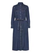 Quinney Denim Dress Gold Dust Polvipituinen Mekko Blue LEVI´S Women