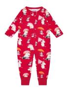 Rainy Day Pyjamas Pyjama Sie Jumpsuit Haalari Red MUMIN