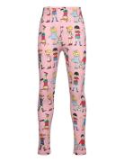 Pippi And Friends Leggings Bottoms Leggings Pink Pippi Langstrømpe