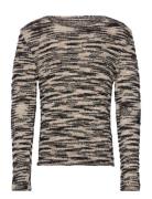 Boatneck Sweater Tops Knitwear Round Necks Black Filippa K