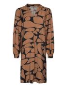 Mettaiw Short Dress Polvipituinen Mekko Brown InWear