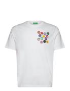 T-Shirt Tops T-shirts Short-sleeved White United Colors Of Benetton